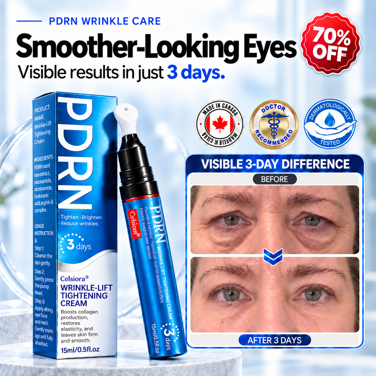 🧩📍Celsiora® PDRN Anti-Wrinkle Shot – Lift & Firming Cream💫